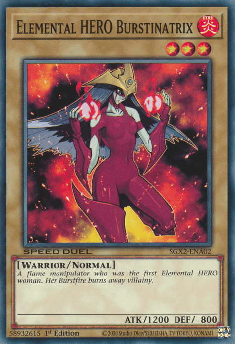 Elemental HERO Burstinatrix [SGX2-ENA02] Common - Josh's Cards