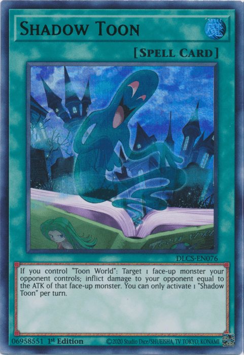 Shadow Toon (Green) [DLCS-EN076] Ultra Rare - Josh's Cards
