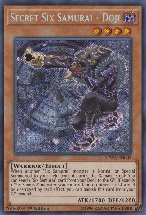 Secret Six Samurai - Doji [SPWA-EN004] Secret Rare - Josh's Cards