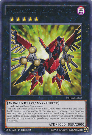 Raidraptor - Blaze Falcon [CROS-EN048] Rare - Josh's Cards