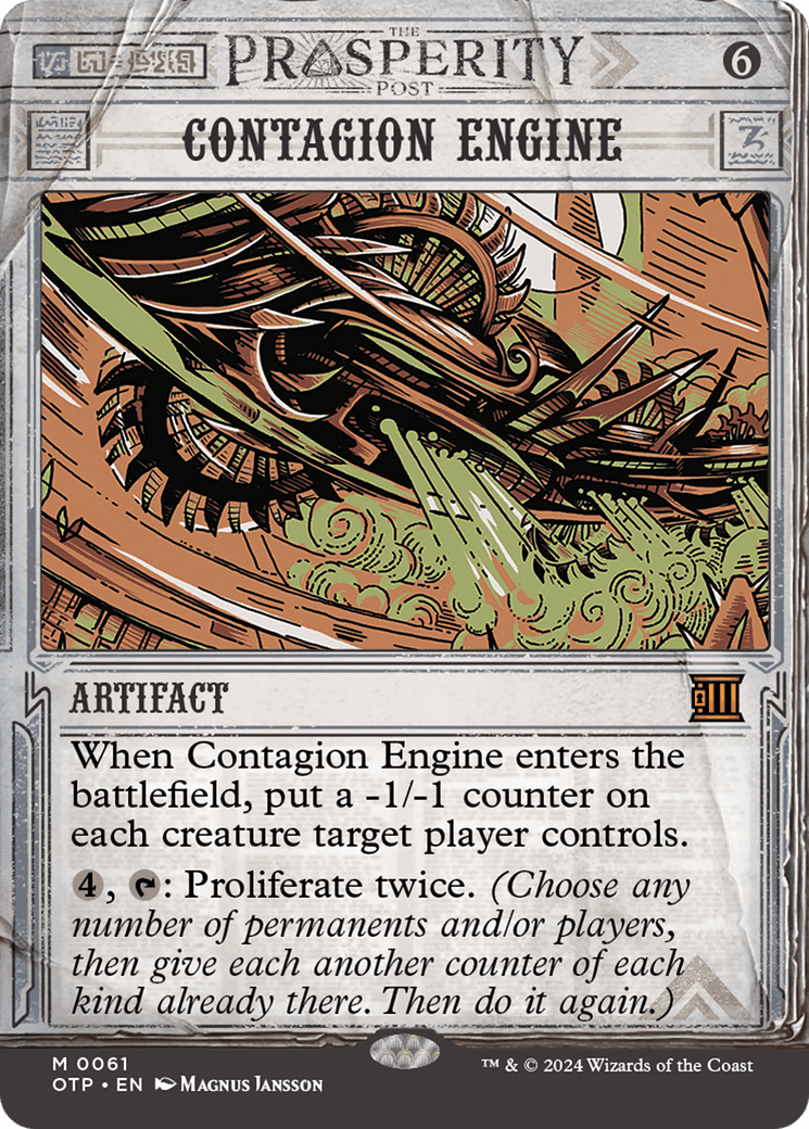 Contagion Engine [Outlaws of Thunder Junction: Breaking News] - Josh's Cards