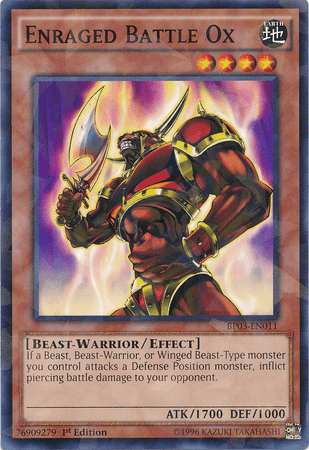Enraged Battle Ox [BP03-EN011] Shatterfoil Rare - Josh's Cards