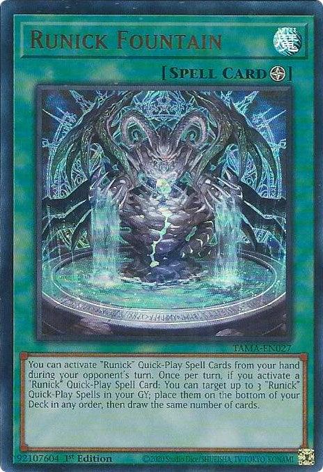 Runick Fountain [TAMA-EN027] Ultra Rare - Josh's Cards