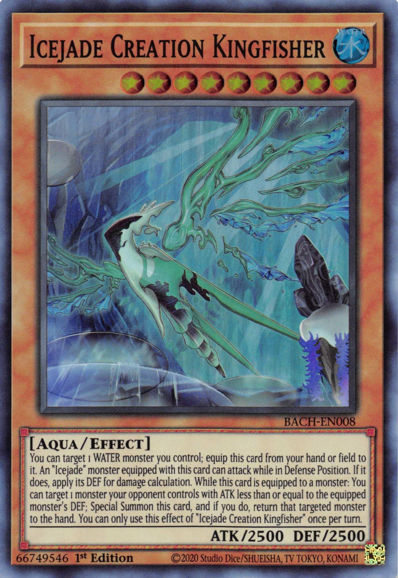Icejade Creation Kingfisher [BACH-EN008] Super Rare - Josh's Cards