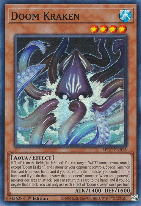 Doom Kraken [LED9-EN018] Super Rare - Josh's Cards