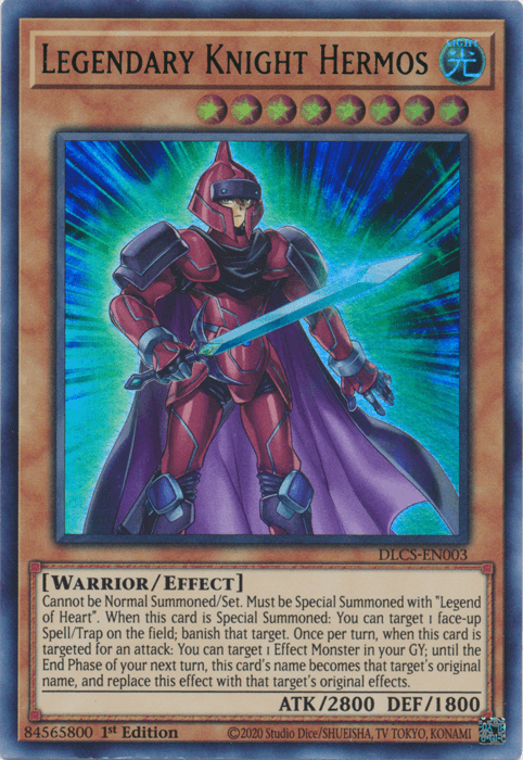 Legendary Knight Hermos (Green) [DLCS-EN003] Ultra Rare - Josh's Cards
