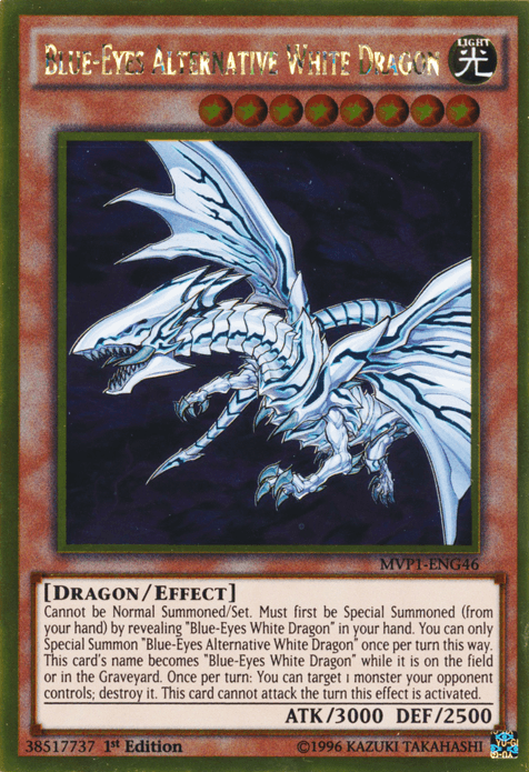 Blue-Eyes Alternative White Dragon [MVP1-ENG46] Gold Rare - Josh's Cards