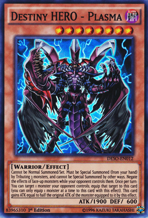 Destiny HERO - Plasma [DESO-EN012] Super Rare - Josh's Cards