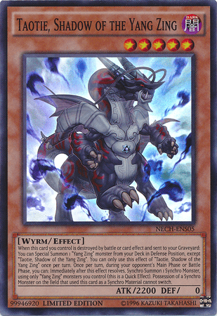 Taotie, Shadow of the Yang Zing (SE) [NECH-ENS05] Super Rare - Josh's Cards