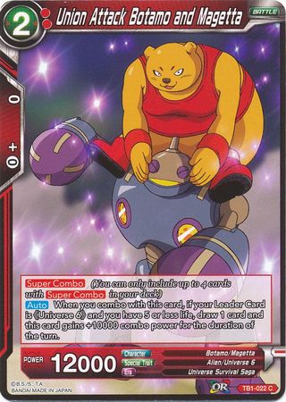 Union Attack Botamo and Magetta (TB1-022) [The Tournament of Power] Parallel Foil