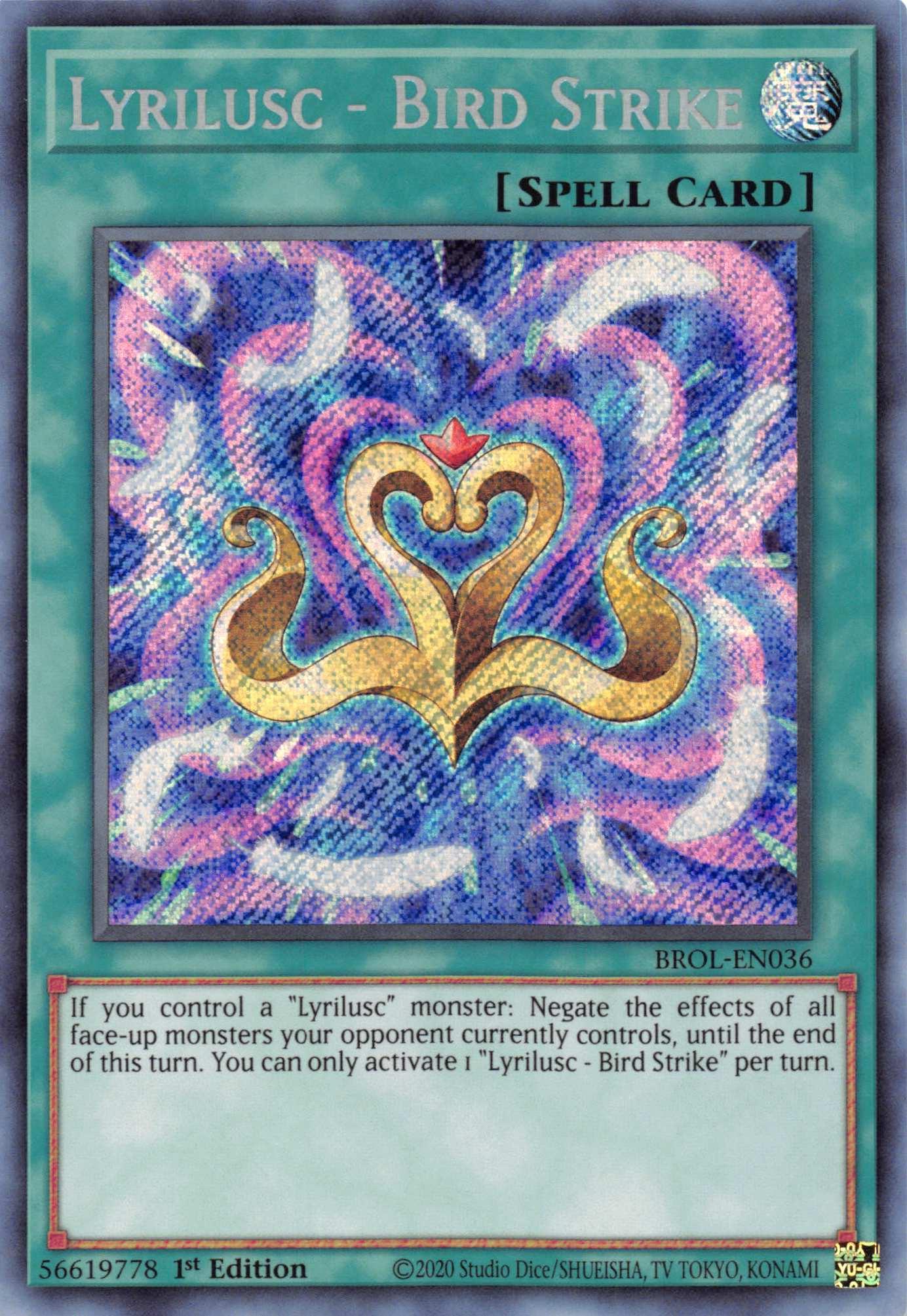 Lyrilusc - Bird Strike [BROL-EN036] Secret Rare - Josh's Cards