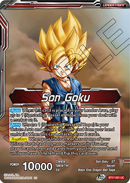 Son Goku // Son Goku, Pan, and Trunks, Space Adventurers (BT17-001) [Ultimate Squad] Parallel Foil