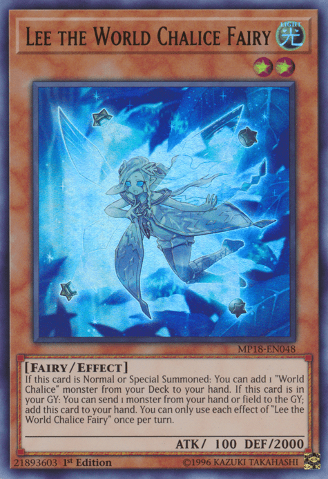 Lee the World Chalice Fairy [MP18-EN048] Ultra Rare - Josh's Cards