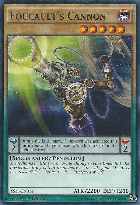 Foucault's Cannon [YS16-EN014] Common - Josh's Cards