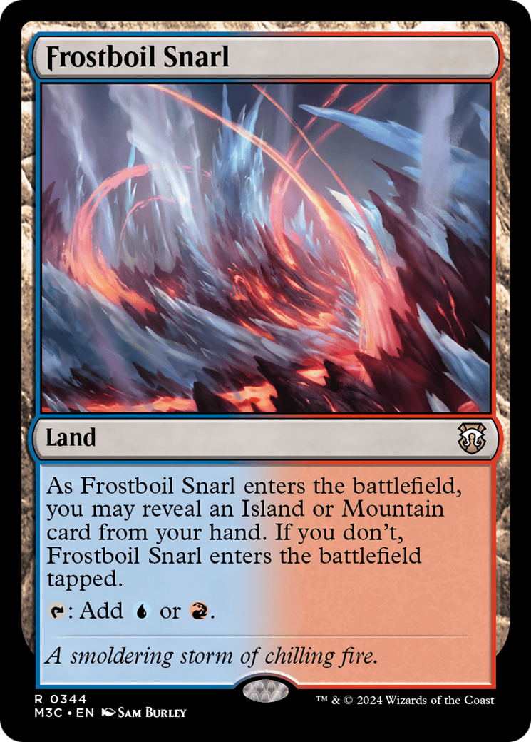 Frostboil Snarl (Ripple Foil) [Modern Horizons 3 Commander]