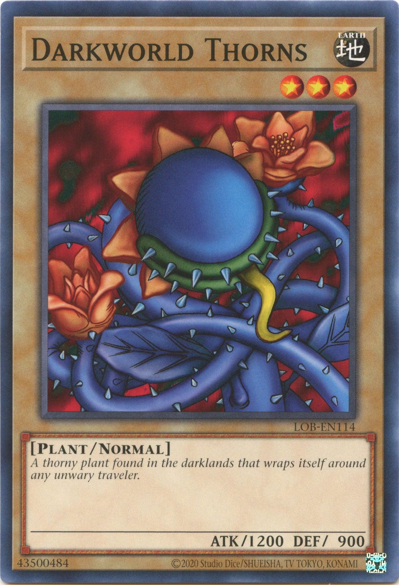 Darkworld Thorns (25th Anniversary) [LOB-EN114] Common - Josh's Cards