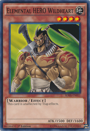 Elemental Hero Wildheart [SDHS-EN011] Common - Josh's Cards