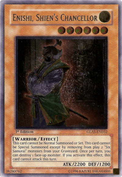 Enishi, Shien's Chancellor [GLAS-EN032] Ultimate Rare - Josh's Cards