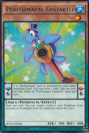 Performapal Guitartle [BOSH-EN004] Rare - Josh's Cards