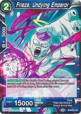 Frieza, Undying Emperor (BT9-027) [Universal Onslaught] Parallel Foil