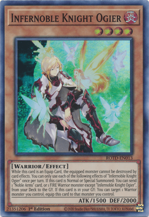 Infernoble Knight Ogier [ROTD-EN013] Super Rare - Josh's Cards
