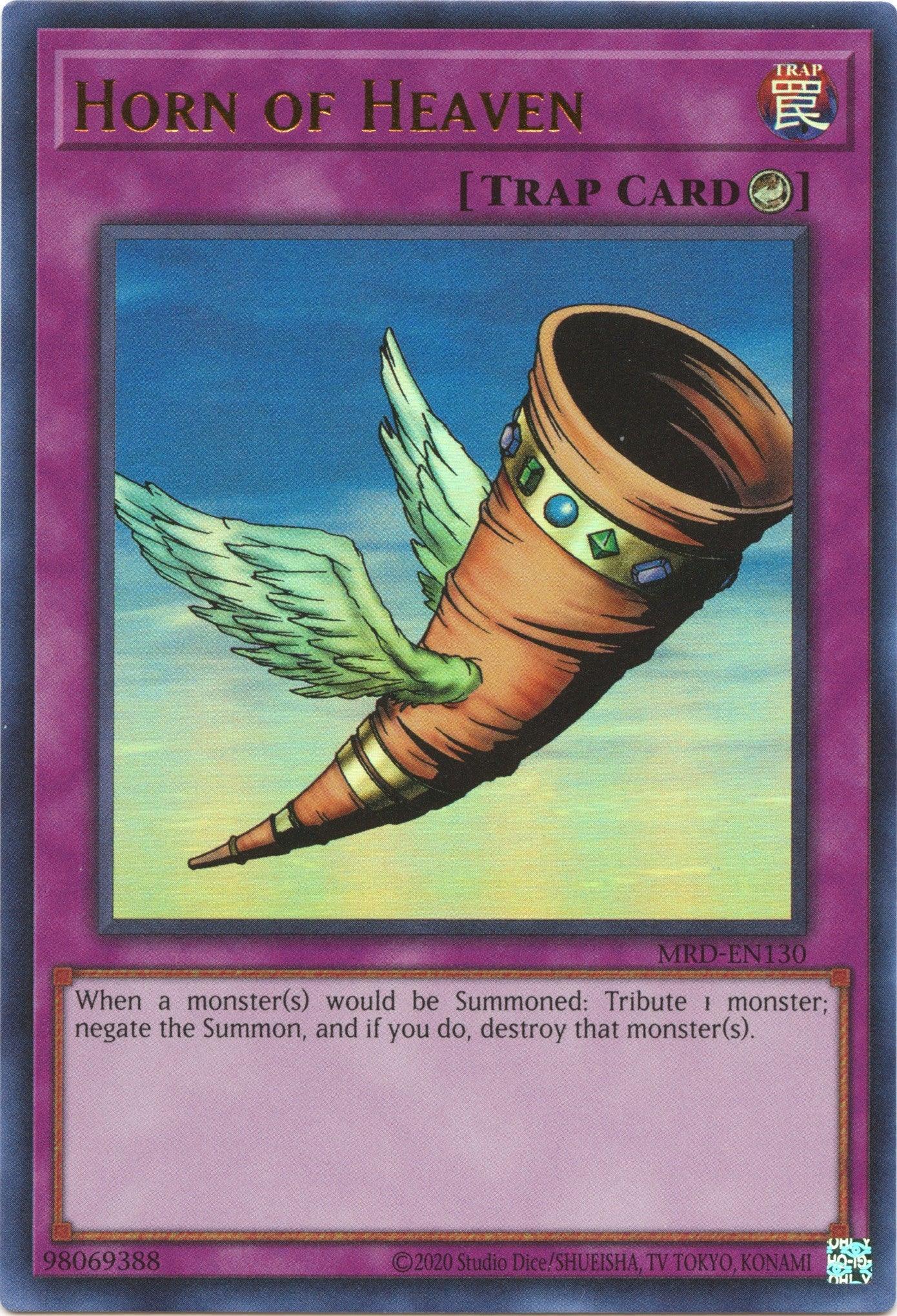 Horn of Heaven (25th Anniversary) [MRD-EN130] Ultra Rare - Josh's Cards