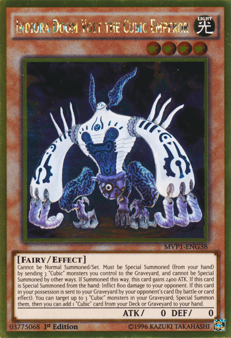 Indiora Doom Volt the Cubic Emperor [MVP1-ENG38] Gold Rare - Josh's Cards