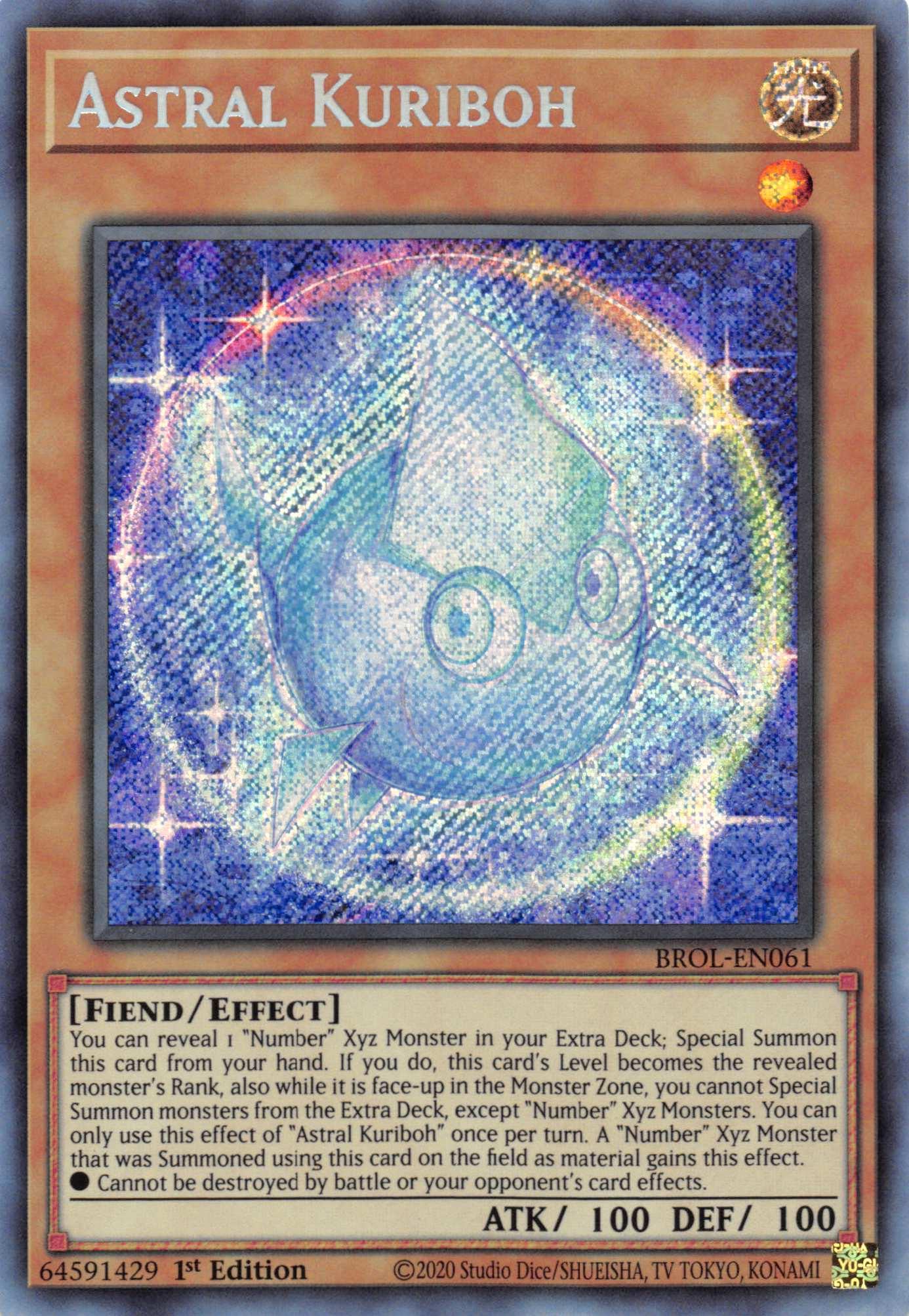 Astral Kuriboh [BROL-EN061] Secret Rare - Josh's Cards