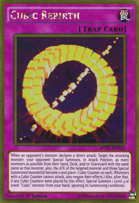 Cubic Rebirth [MVP1-ENG43] Gold Rare - Josh's Cards