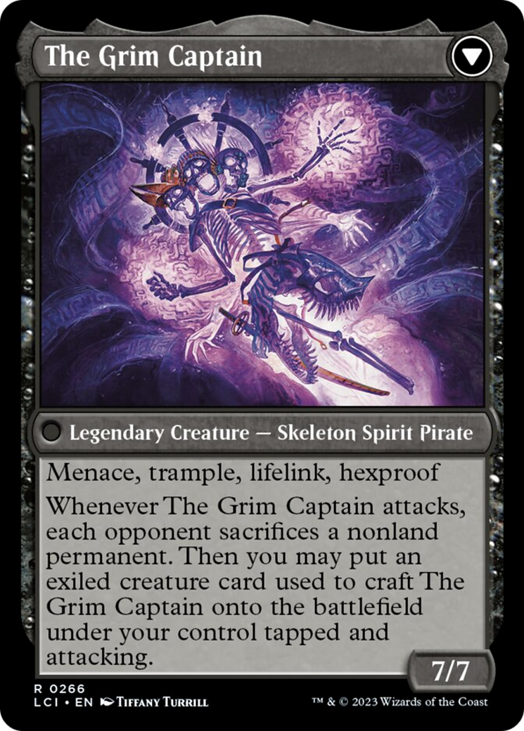 Throne of the Grim Captain // The Grim Captain (LCI-266) - The Lost Caverns of Ixalan Foil