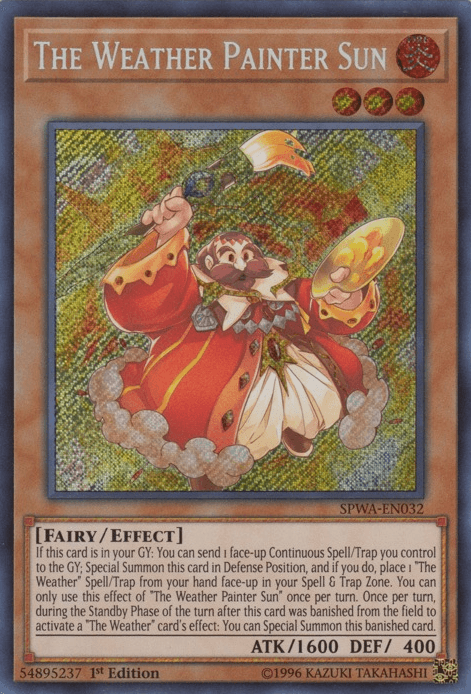 The Weather Painter Sun [SPWA-EN032] Secret Rare - Josh's Cards