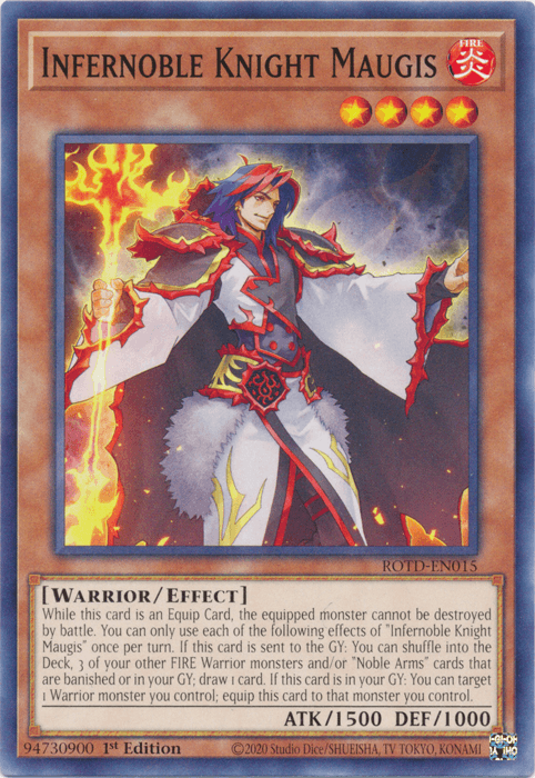 Infernoble Knight Maugis [ROTD-EN015] Common - Josh's Cards
