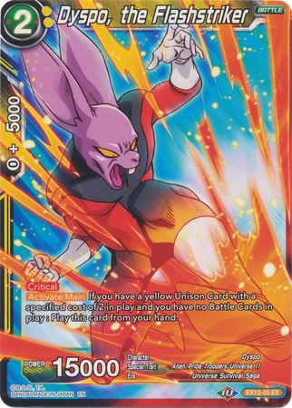 Dyspo, the Flashstriker (EX12-05) [Universe 11 Unison] Parallel Foil