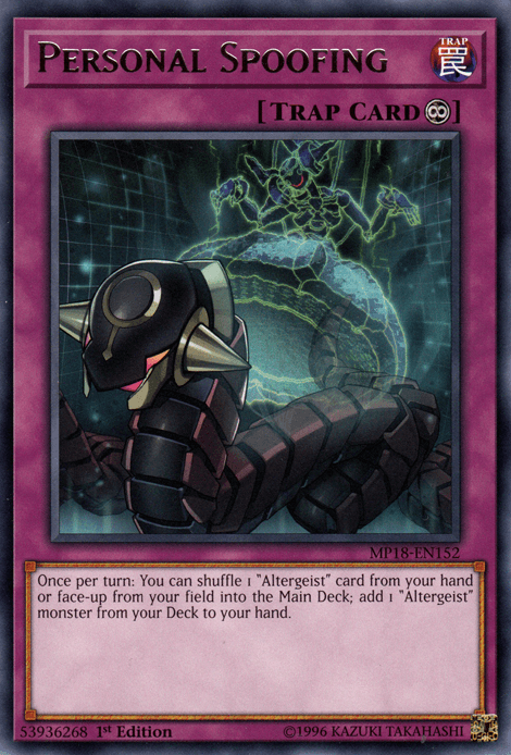 Personal Spoofing [MP18-EN152] Rare - Josh's Cards