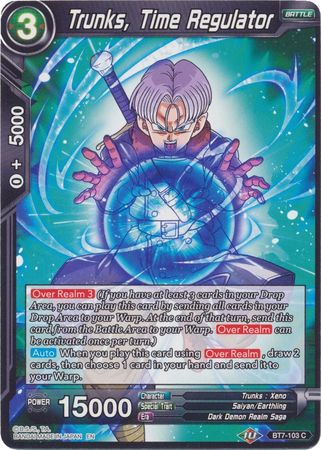 Trunks, Time Regulator (Reprint) (BT7-103) [Battle Evolution Booster] Parallel Foil