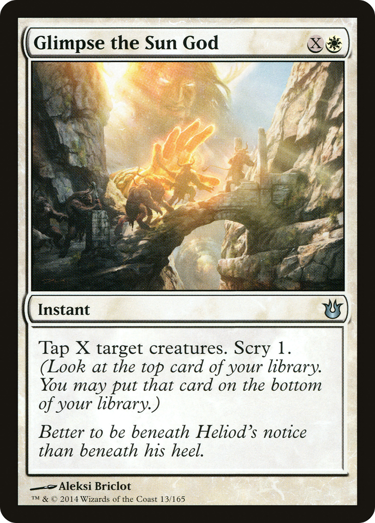 Glimpse the Sun God (BNG-013) - Born of the Gods Foil