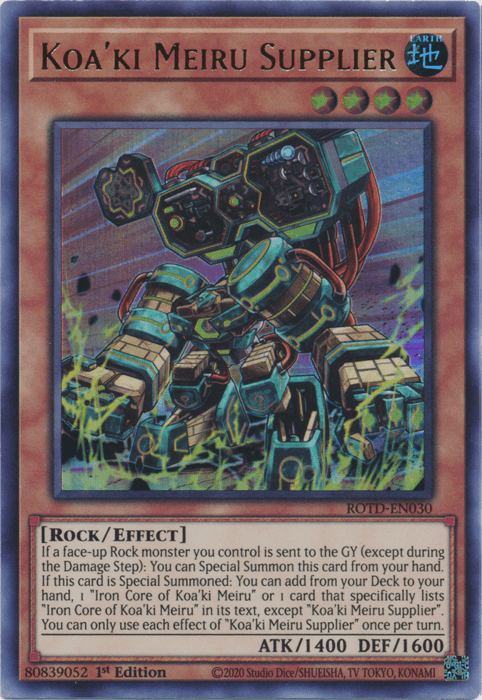 Koa'ki Meiru Supplier [ROTD-EN030] Ultra Rare - Josh's Cards