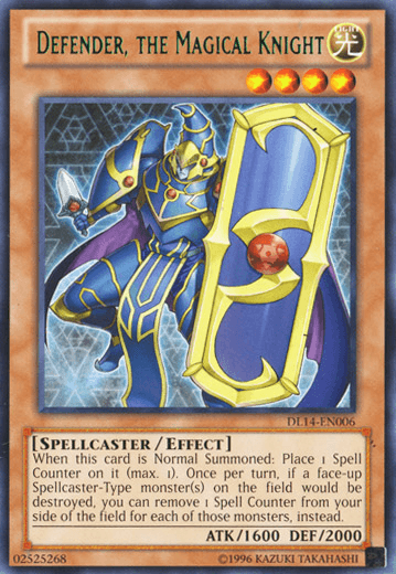 Defender, the Magical Knight (Green) [DL14-EN006] Rare - Josh's Cards