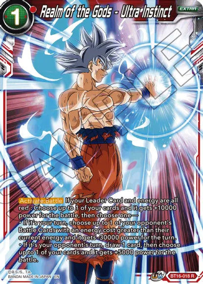Realm of the Gods - Ultra Instinct (BT16-018) [Realm of the Gods] Parallel Foil