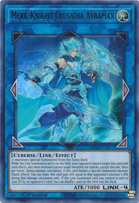 Mekk-Knight Crusadia Avramax [MP20-EN071] Ultra Rare - Josh's Cards