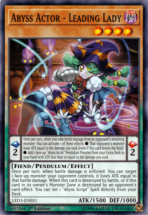 Abyss Actor - Leading Lady [LED3-EN051] Common - Josh's Cards