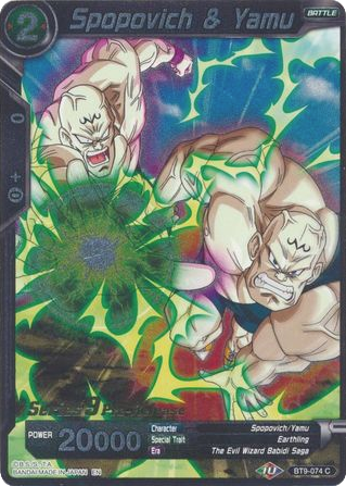 Spopovich & Yamu (BT9-074) [Universal Onslaught Prerelease Promos] Parallel Foil