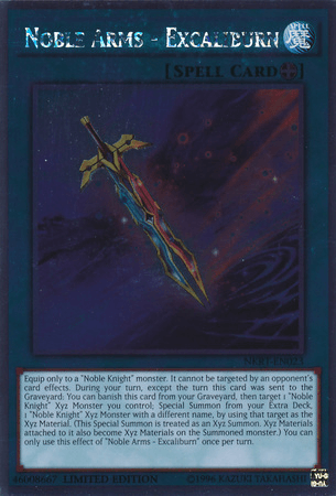 Noble Arms - Excaliburn [NKRT-EN023] Platinum Rare - Josh's Cards
