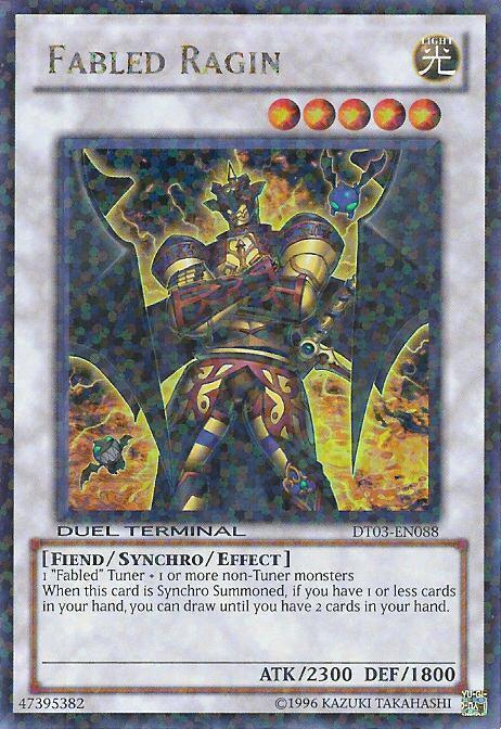 Fabled Ragin [DT03-EN088] Ultra Rare - Josh's Cards