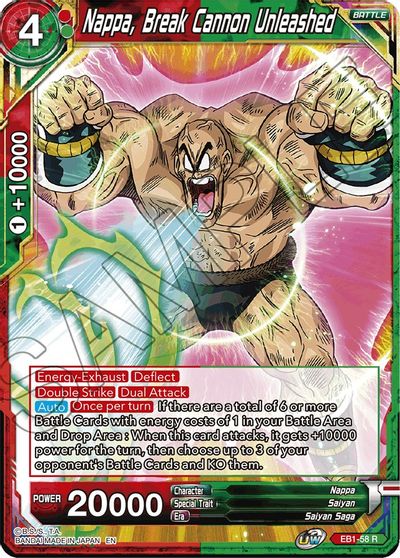 Nappa, Break Cannon Unleashed (EB1-58) [Battle Evolution Booster] Parallel Foil