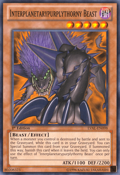 Interplanetarypurplythorny Beast [LVAL-EN098] Common - Josh's Cards