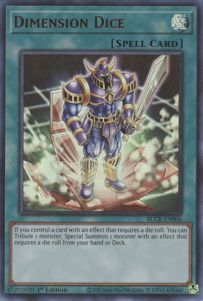 Dimension Dice [BLCR-EN006] Ultra Rare - Josh's Cards