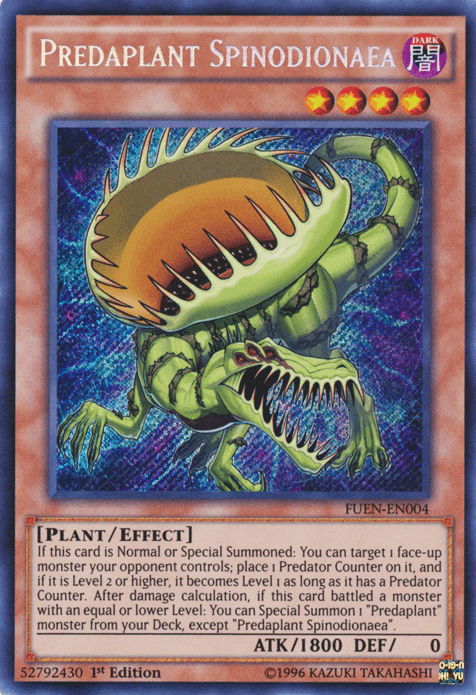 Predaplant Spinodionaea [FUEN-EN004] Secret Rare - Josh's Cards