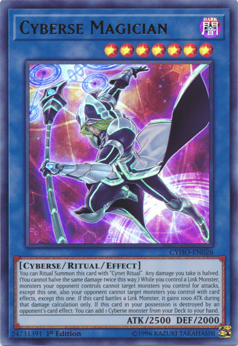 Cyberse Magician [CYHO-EN026] Ultra Rare - Josh's Cards