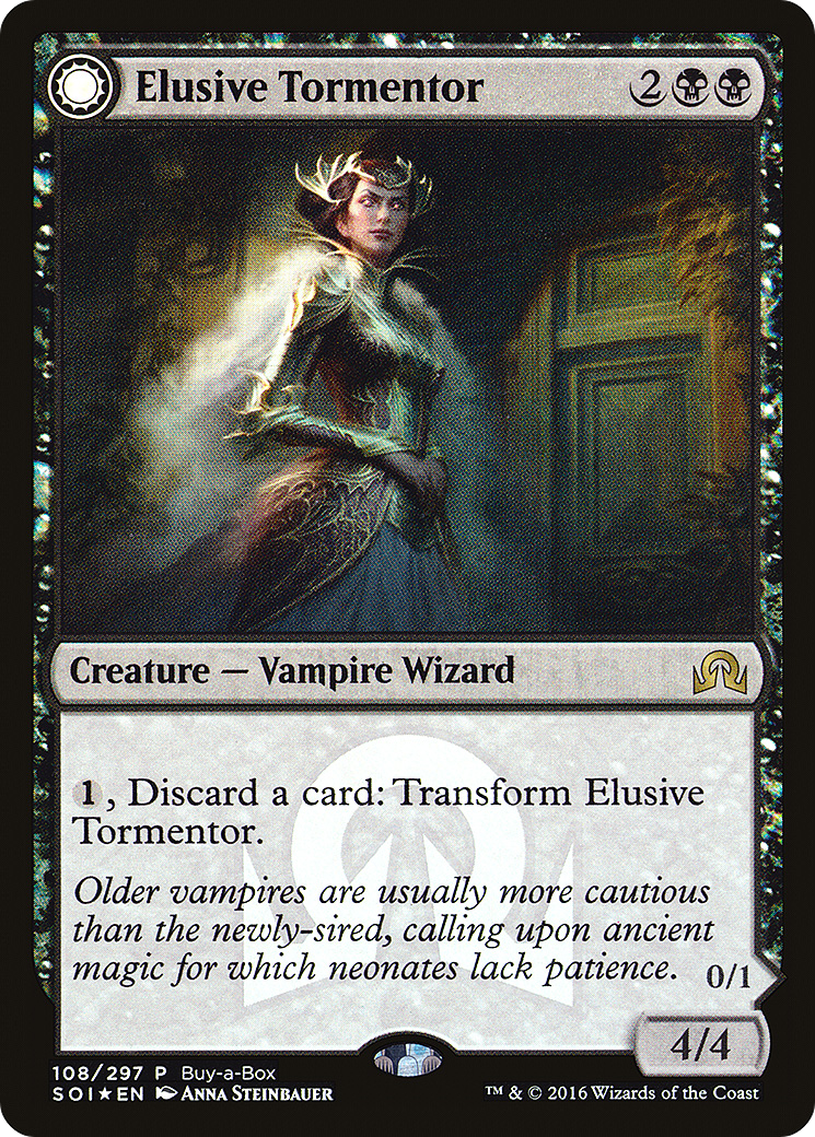 Elusive Tormentor // Insidious Mist (BABP-108) - Shadows over Innistrad Promos: (Double Faced Transform) Foil